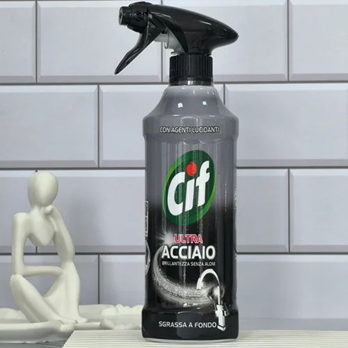 اسپری لکهبر شیرآلات سیف Cif مدل ULTRA ACCIAIO حجم ۵۰۰میل