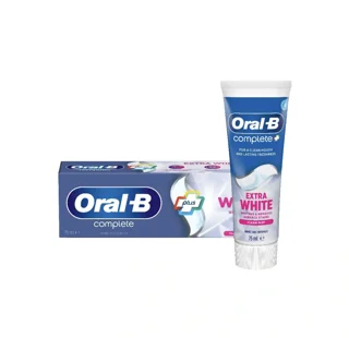 خمیردندان اورالبی Oral-b سری کمپلت مدل سفیدکننده EXTRA WHITE با رایحه نعناع ۷۵میل