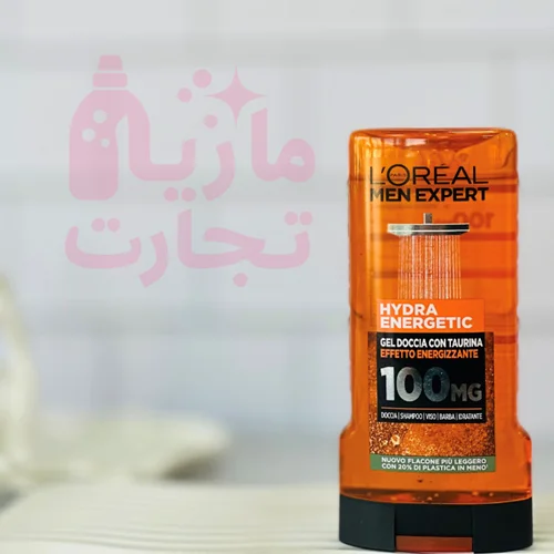 ژل دوش فرانسوی لورال L'OREAL سری MEN EXPERT مدل HYDRA ENERGETICحجم ۳۰۰میل