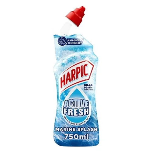 ژل جرمگیر و تمیزکننده توالت هارپیک HARPIC سری ACTIVE FRESH با رایحه اقیانوسی حجم ۷۵۰میل