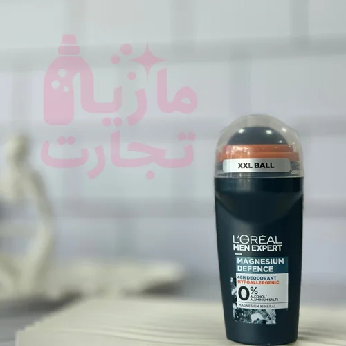 رول ضدتعریق فرانسوی لورال L'OREAL سری MEN EXPERT مدل MAGNESIUM DEFENSE حجم ۵۰ میل