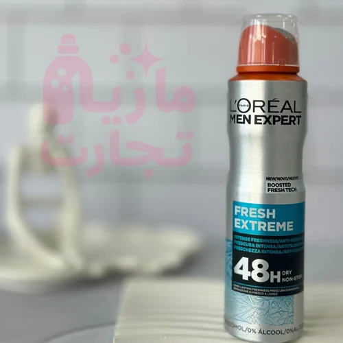 اسپری ضدتعریق فرانسوی لورال LOREAL مدل FRESH EXTREME حجم ۱۵۰میل
