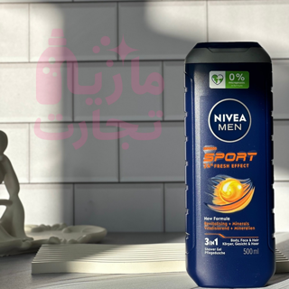 شامپو سه فاز نیوا NIVEA MEN مدل SPORT حجم ۵۰۰میل