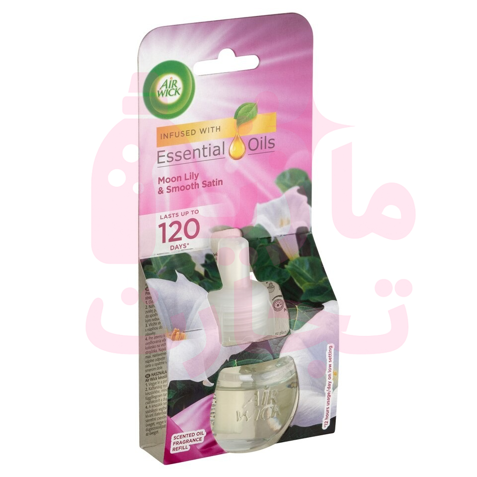 یدک دستگاه خوشبوکننده هوا برقی ایرویک مدل moon Lily & smooth satin حجم ۱۹میل
