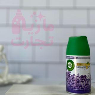 یدک اسپری خوشبوکننده هوا ایرویک AIR WICK سری ESSENTIAL OIL با رایحه PURPLE LAVENDER MEADOW حجم ۲۵۰می