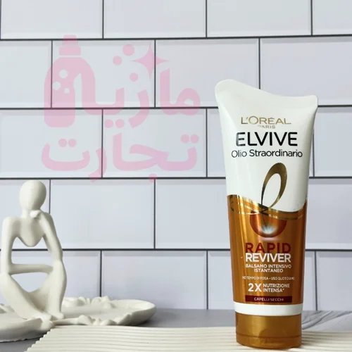 نرمکننده مغذي و احياكننده فوری مو لورال L'OREAL سری ELVIVE مناسب موهای خشک حجم 180 ميل