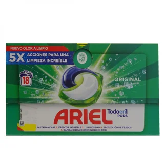 قرص ماشین‌لباسشویی فرانسوی آریل Ariel سری اورجینال ۱۸عددی