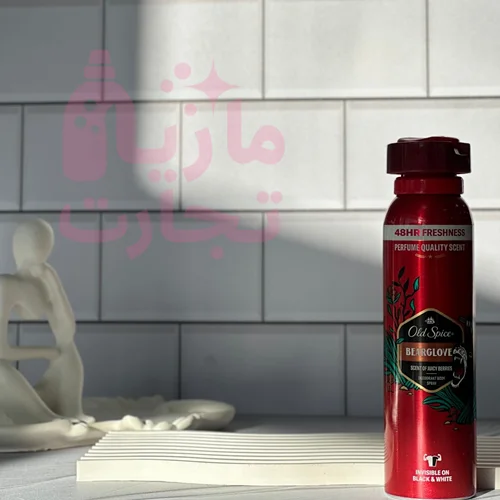 اسپری ضدتعریق آلمانی اولد اسپایس old spice سری 48HR FRESHNESS مدل BEARGLOVE حجم ۱۵۰میل