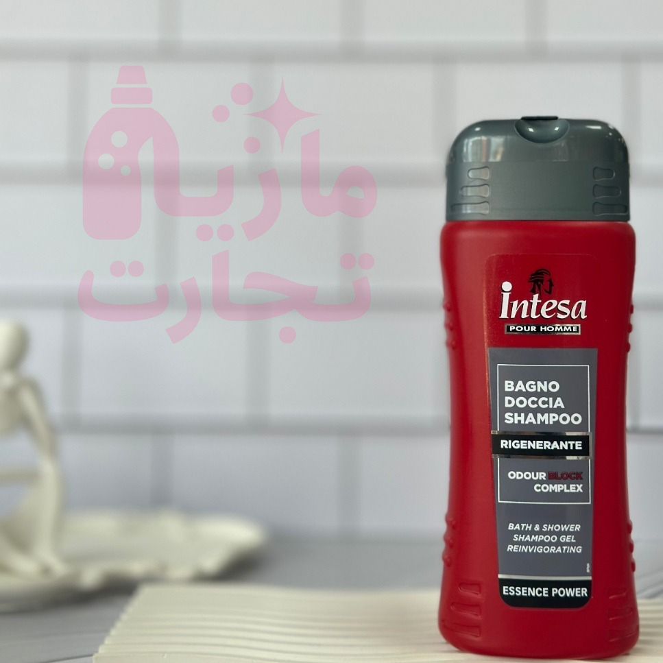 شامپو سه فاز مناسب سر و بدن اینتسا intesa سری POUR HOMME مدل RIGENERANTE حجم۵۰۰میل