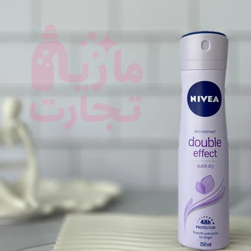اسپری ضدتعریق زنانه نیوا NIVEA مدل double effect حجم ۱۵۰میل