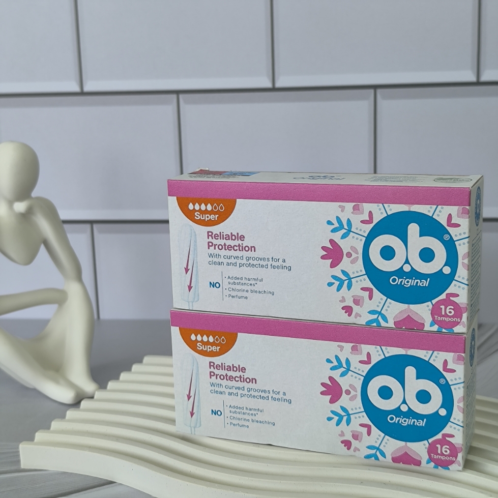 تامپون اوبی .o.b سایز سوپر super مدل اورجینال ۱۶عددی