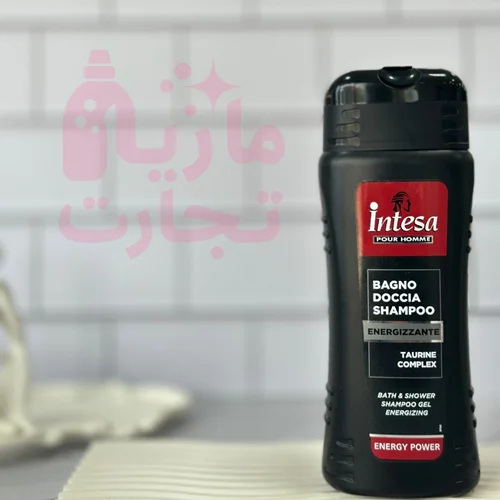 شامپو سه فاز مناسب سر و بدن اینتسا intesa سری POUR HOMME مدل ENERGIZZANTE حجم۵۰۰میل