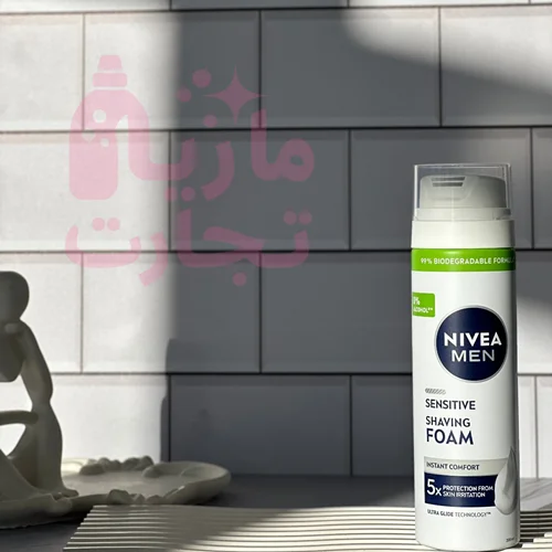 کف اصلاح نیوا NIVEA MEN مدل SENSITIVE حجم ۲۰۰میل