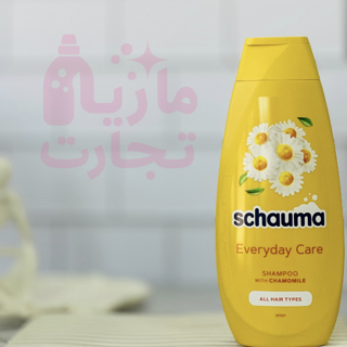 شامپو سر شاوما schauma مناسب انواع مو با رایحه گل بابونه ۴۰۰میل