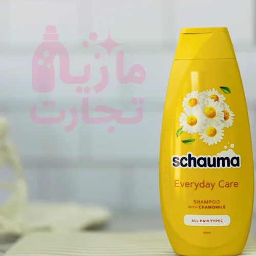 شامپو سر شاوما schauma مناسب انواع مو با رایحه گل بابونه ۴۰۰میل