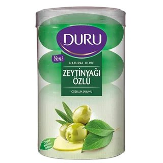 صابون دورو DURU مدل لیوانی با رایحه زیتون تعداد ۴عددی ۴۰۰گرم