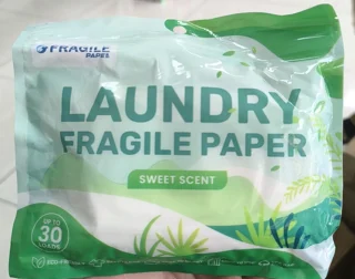 دستمال شستشوی لباس و ظروف فراجل FRAGILE PAPER تعداد ۳۰عدد