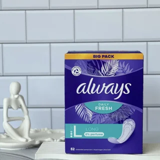 پد روزانه آلویز always مدل دیلی فرش daily fresh سایز LONG تعداد ۵۲عددی