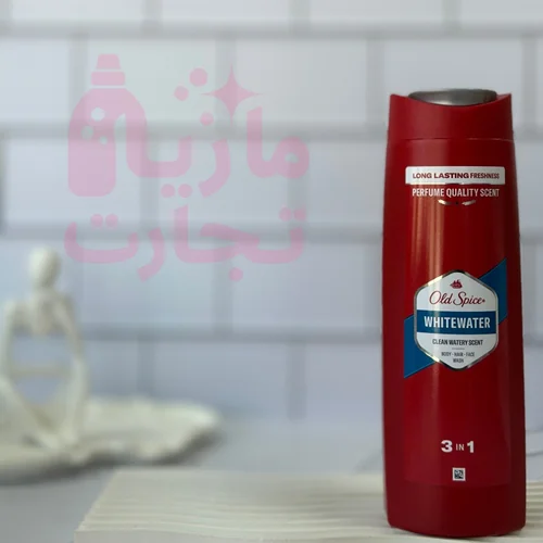 شامپو سه فاز مناسب سر صورت و بدن اولد اسپایسold spice مدل WHITEWATER حجم ۴۰۰میل