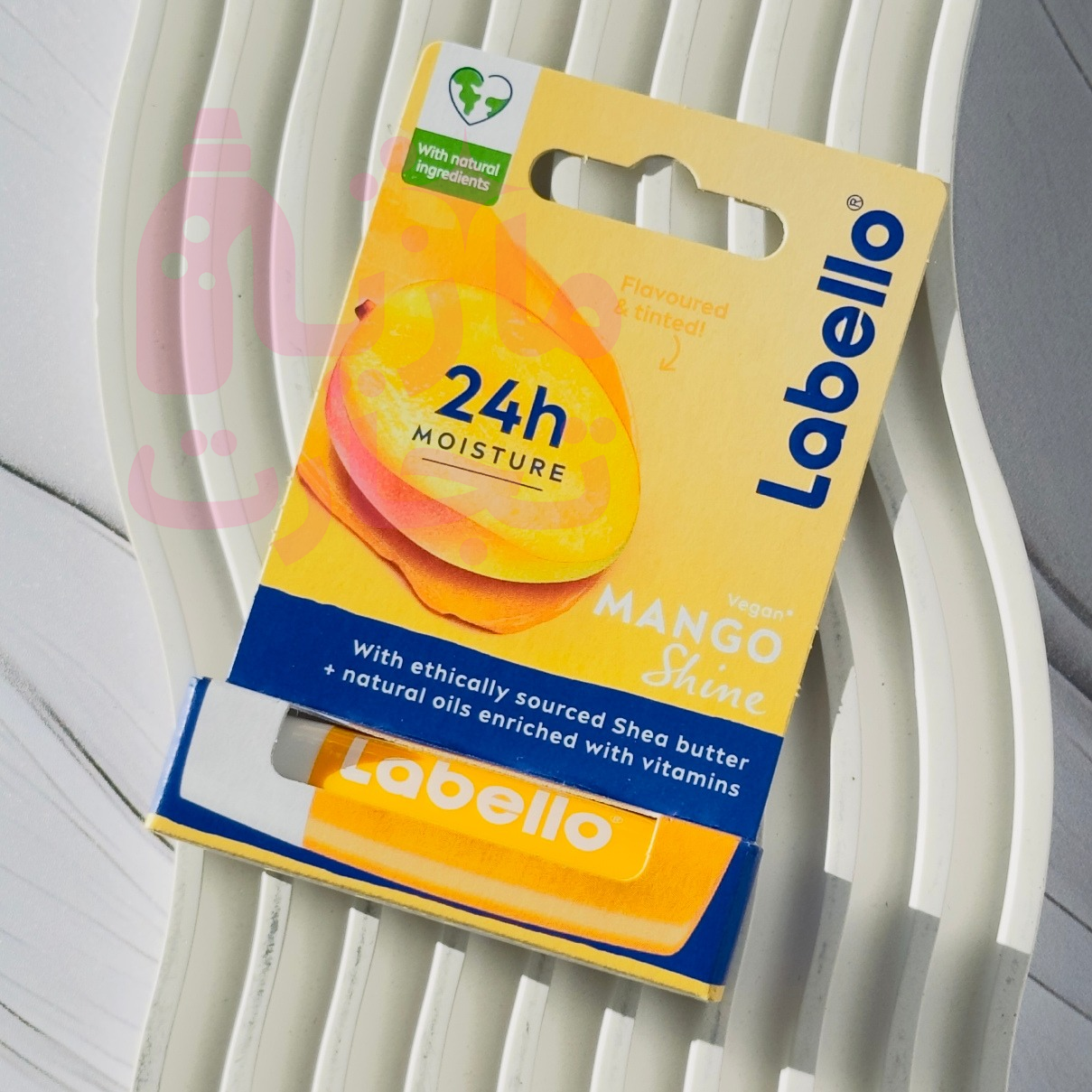 بالم لب لابلو LABELLO سری ۲۴ساعت آبرسانی 24h MOISTURE رایحه مانگو ۴/8گرم