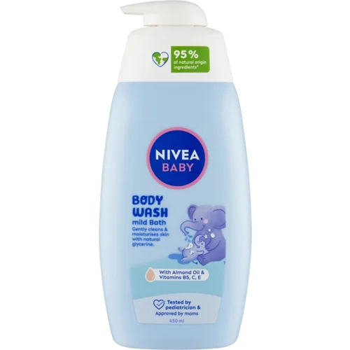 شامپو بدن کودک نیوا NIVEA BABY حاوی روغن بادام حجم ۴۵۰میل