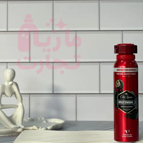 اسپری ضدتعریق آلمانی اولد اسپایس old spice سری 48HR FRESHNESS مدل WOLFTHORN حجم ۱۵۰میل
