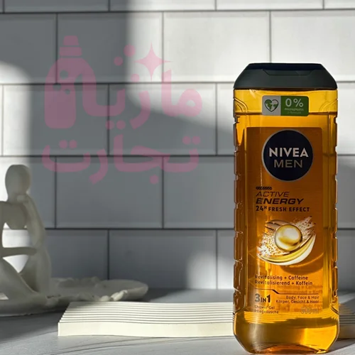 شامپو سه فاز نیوا NIVEA MEN مدل ACTIVE ENERGY حجم ۵۰۰میل