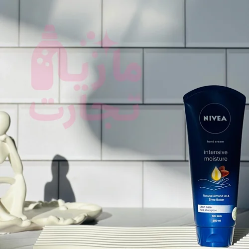 کرم دست نیوا NIVEA مدل INTENSIVE MOISTURE مناسب پوست خشک حاوی روغن بادام حجم ۱۰۰میل
