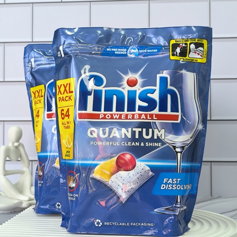 قرص‌ ماشین‌ظرفشویی فینیش کوانتوم ۶۴عددی