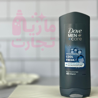 شامپو سرو بدن داو dove مناسب سر صورت و بدن سری MEN+Care مدل COOL FRESH حجم ۴۰۰میل