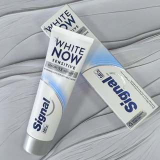 خمیردندان سیگنال سری WHITE NOW مدل SENSITIVE حجم ۷۵میل