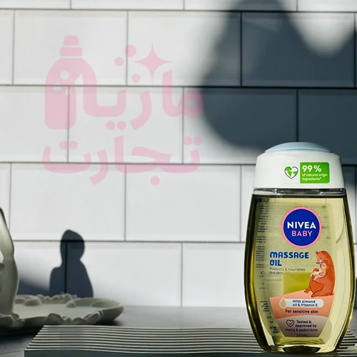 روغن ماساژ بچه نیوا NIVEA BABY مناسب پوست های حساس حجم ۲۰۰میل
