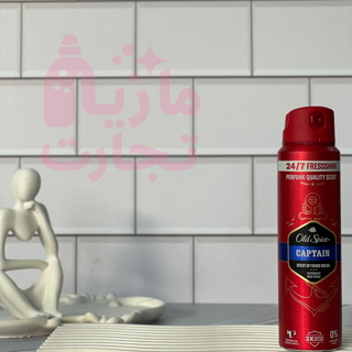 اسپری ضدتعریق ایتالیایی اولد اسپایس old spice سری 48HR FRESSSHHH مدل CAPTAIN حجم ۱۵۰میل