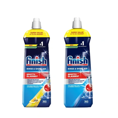 مایع جلادهنده ماشینظرفشویی فینیش finish مدل POWERBALL مناسب ۱۶۰بار استفاده حجم ۸۰۰میل