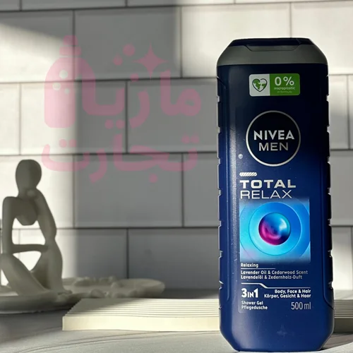 شامپو سه فاز نیوا NIVEA MEN مدل TOTAL RELAX حجم ۵۰۰میل