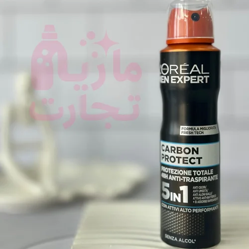 اسپری ضدتعریق فرانسوی لورال LOREAL مدل CARBON PROTECT حجم ۱۵۰میل