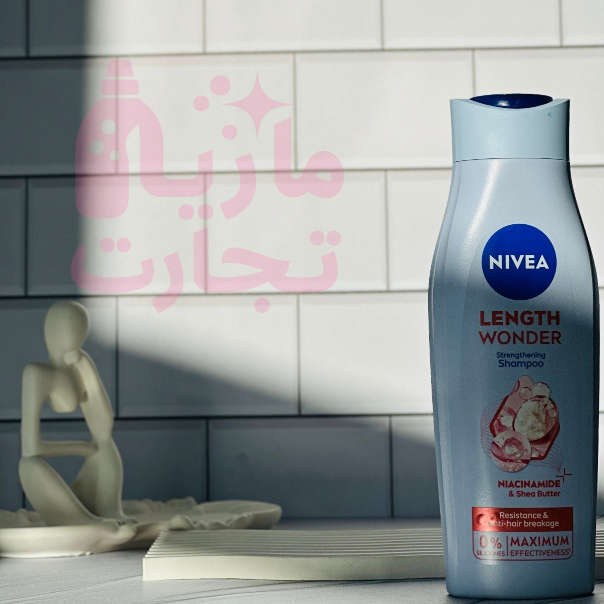 شامپو سر نیوا NIVEA مدل تقویتی و ضد شکنندگی مو حاوی نیاسینامید ۴۰۰میل