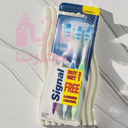 مسواک سیگنال signal سه قلو سایز مدیم medium