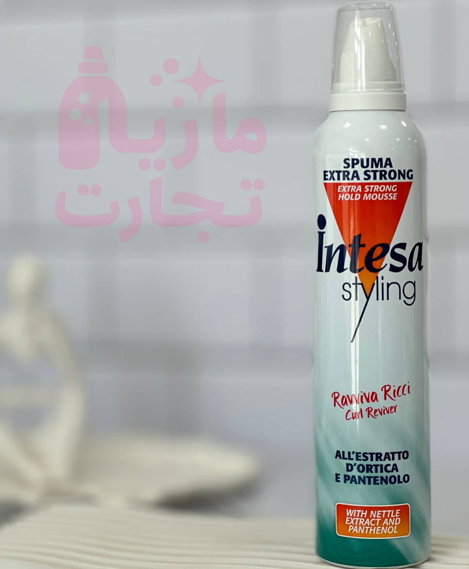 موس حالت‌دهنده مو اینتسا intesa حجم ۳۰۰میل سری استایلینگstyling مناسب موهای فر raviva ricci