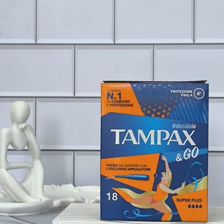 تامپون تمپکس TAMPAX سوپر پلاس ۴قطره تعداد ۱۸عددی
