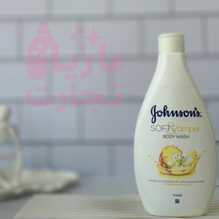 شامپو بدن جانسون Johnson مدل SOFT Pamper با رایحه آناناس و گل یاس ۴۰۰میل