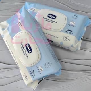 دستمال خیس بچه چیکو CHICCO ضد حساسیت با ۹۷٪ فرمولاسیون طبیعی ۷۲برگی