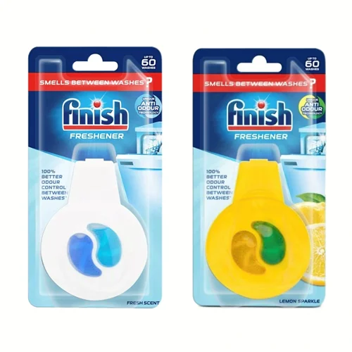 بوگیر ماشینظرفشویی اروپایی فینیش finish مدل FRESHNER طرح جدید در ۲ رایحه لیمویی و اقیانوسی مناسب ۶۰بار استفاده