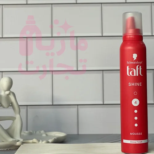 موس حالت دهنده مو تافت taft سری schwarzkopf مدل براق کننده SHINE 4 حجم ۲۰۰میل