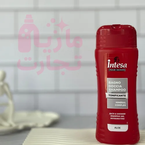 شامپو سه فاز مناسب سر و بدن اینتسا intesa سری POUR HOMME مدل TONIFICANTE حجم۵۰۰میل