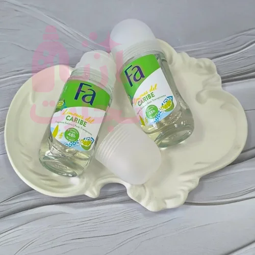 رول ضد تعریق اسپانیایی فا fa مدل CARIBE با رایحه لیمویی حجم ۵۰ میل