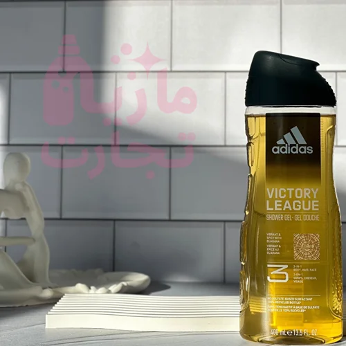 شامپو سه فاز آدیداس ADIDAS بدون سولفات مناسب سر صورت و بدن مدل VICTORY LEAGUE حجم ۴۰۰میل