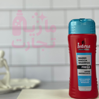 شامپو مناسب سر و بدن اینتسا intesa سری POUR HOMME مدل FRESH حجم۵۰۰میل