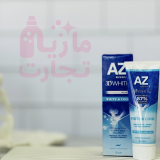 خمیردندان آز AZ سری 3D WHITE مدل WHITE & COOL حجم ۶۵میل