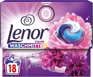 قرص ماشین‌لباسشویی لنور Lenor مناسب لباسهای رنگی ۱۸عددی